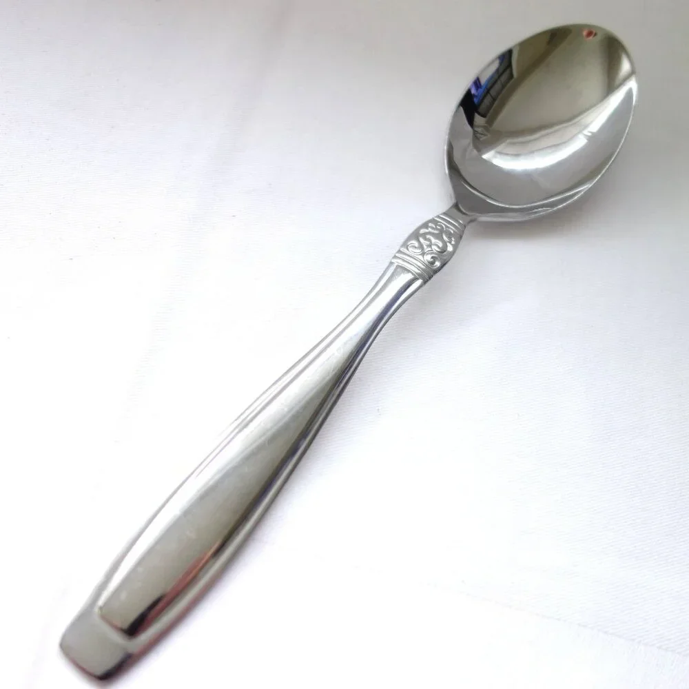 Oneida Vista Stainless‎ 18/0 Flatware Serving Fork and Spoon